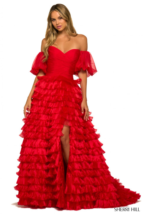 Sherri Hill 55428 Ruffle Prom Dress
