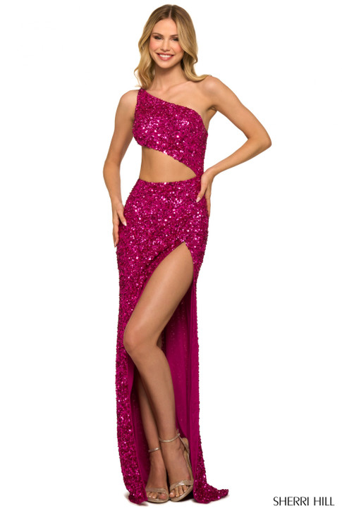 Sherri Hill 55456 One Shoulder Prom Dress