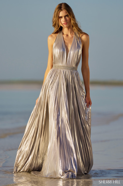 Sherri Hill 56112 Metallic Dress