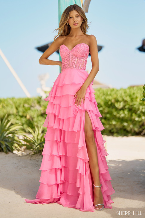 Sherri Hill 56162 Ruffle Prom Dress