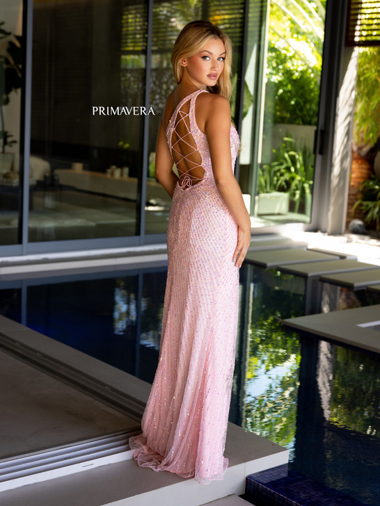 Primavera 4120 One Shoulder Sequin Dress