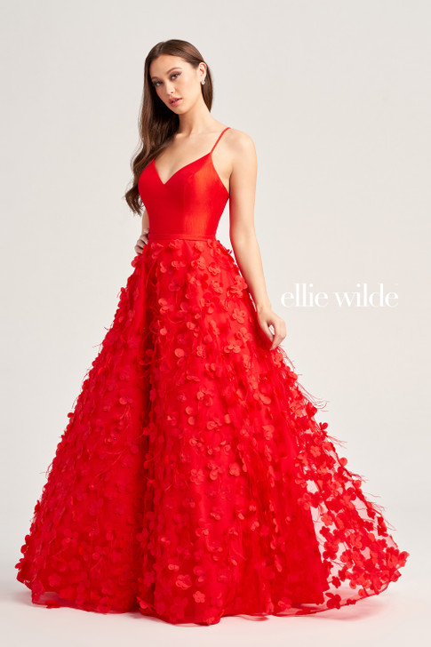 Ellie Wilde EW35037 Floral Ballgown Dress