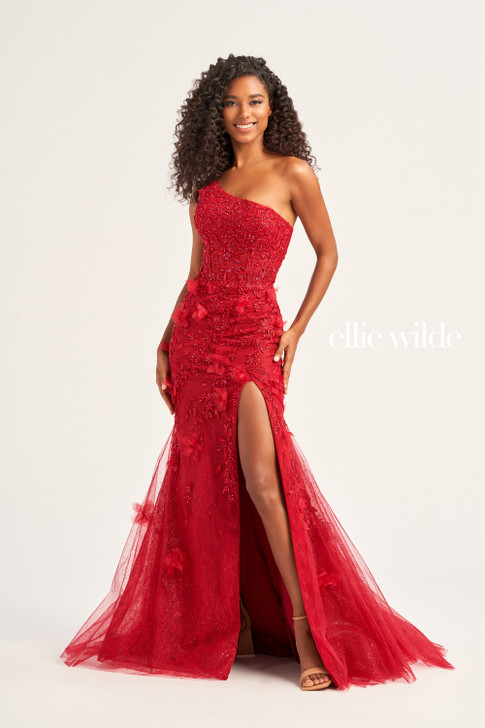 Ellie Wilde EW35049 One Shoulder Mermaid Dress