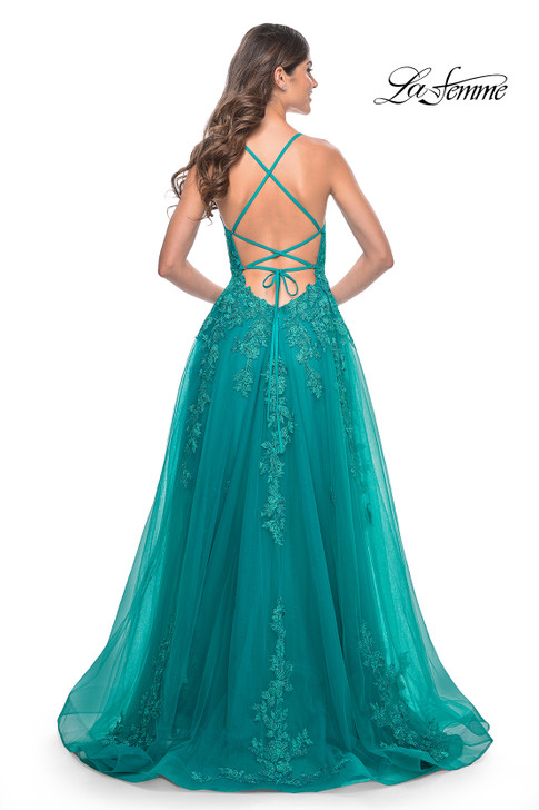 La Femme 32062 Lace Ballgown Dress