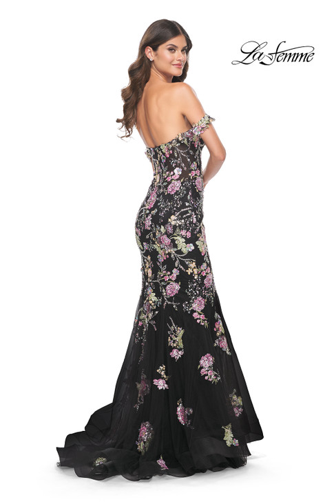 La Femme 32087 Floral Mermaid Dress