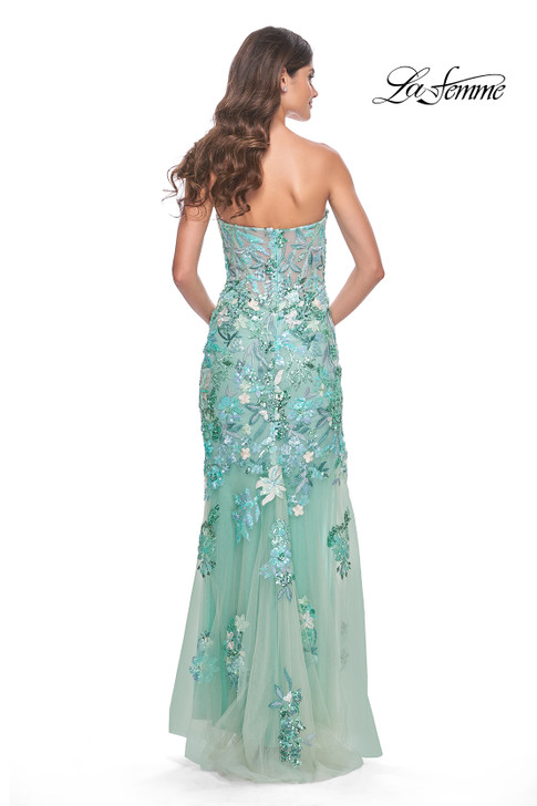 La Femme 32252 Strapless Sage Dress