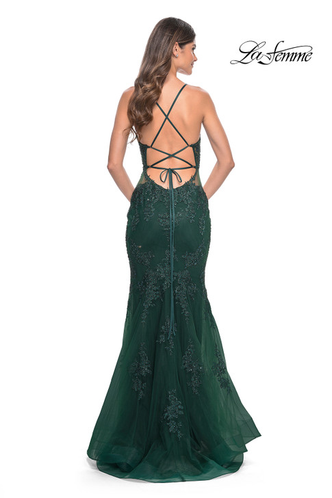 La Femme 32305 Lace Mermaid Dress