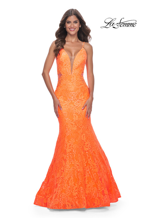 La Femme 32314 Lace Mermaid Dress