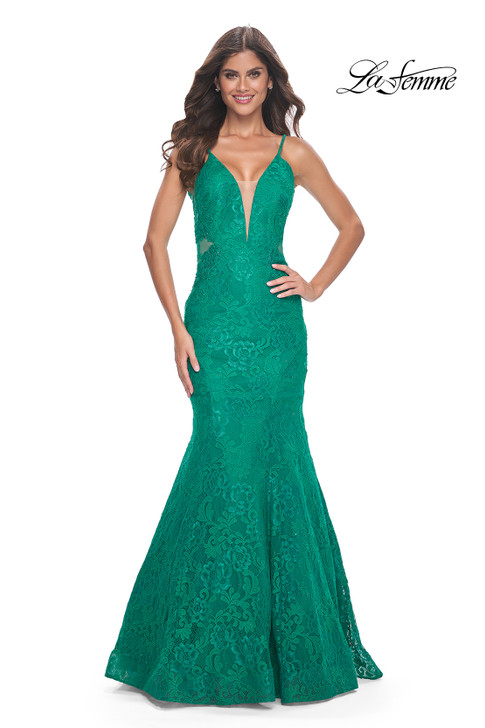 La Femme 32315 Lace Mermaid Dress