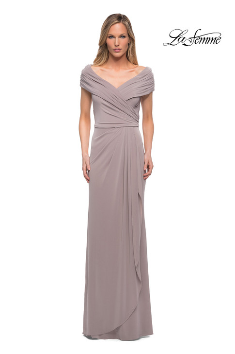 La Femme 26519 Ruched Jersey Mother of the Bride Dress