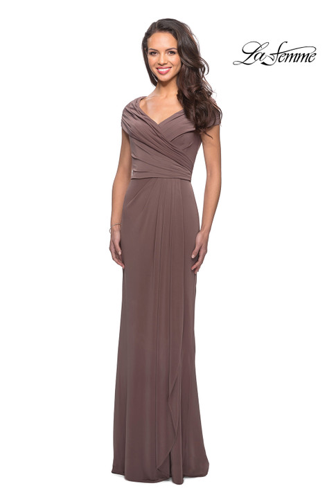 La Femme 26519 Ruched Jersey Mother of the Bride Dress