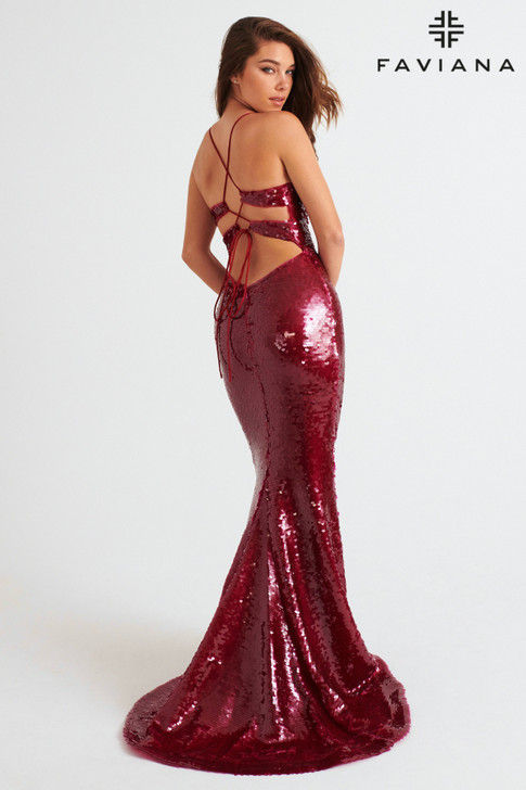 Faviana 11261 sequin gown