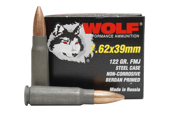 Wolf 7.62x39 122g Ammo