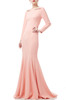 ROUND NECK FLOOR LENGTH DRESS BAN1908-0524