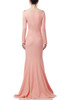 ROUND NECK FLOOR LENGTH DRESS BAN1908-0524