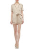 BUTTON DOWN BELTED ROMPER BAN2011-0163