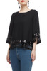 BOAT NECK WITH FRINGE AND SEQUINED TOP BAN2101-0081