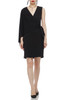 SURPLICE NECK WITH TIE ASIDE A-LINE DRESS BAN2103-0815