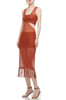 V-NECK AND SEE THROUGH COVER-UP DRESS BAN2102-0313