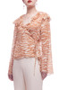 SURPLICE NECK WITH FALBALA EMBELLISHED WRAP TOP BAN2012-0151