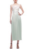 CAMISOLE WITH CROSS ON THE BACK AND SLIT ON THE SIDE ANKLE LENGTH DRESS BAN2103-0100