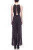 ROUND NECK WITH HIGH SLIT ON BOTH SIDE FULL LENGTH JUMPSUITS BAN2108-0557