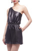 ONE SHOULDER WITH DRAWSTRING ROMPERS BAN2107-0377