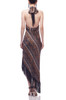 TIE ON THE NECK WITH TASSELS ON THE HEM DRESS BAN2107-0805