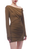 ONE SHOULDER PENCIL DRESS BAN2110-0002