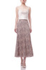 HIGH WAISTED WITH SLIT ASIDE MID-CALF SKIRT BAN2110-0187