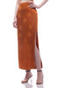 NORMAL WAISTEDE WITH SLIT ON THE SIDE MID-CALF SKIRT BAN2111-0806