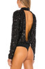 HIGH NECK WITH HOLLOWED BACK BODYSUIT TOP BAN2108-0910