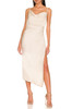 CAMISOLE WITH SLIT ON THE SIDE MID-CALF DRESS P2112-0099