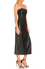 STRAPLESS WITH SLIT ON THE SIDE MID-CALF DRESS BAN2201-0831