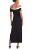 OFF THE SHOULDER WITH SLIT ON THE SIDE ANKLE LENGTH DRESS BAN2202-0435