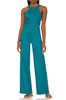 ROUND NECK WITH WIDE LEG ANKLE LENGTH JUMPSUITS P2112-0409