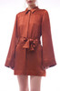 BELTED BUTTON-DOWN DRESS BAN2202-0699