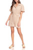 BELTED BUTTON-DOWN SHIRT DRESS BAN2204-0982-BR