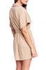 BELTED BUTTON-DOWN SHIRT DRESS BAN2204-0982-BR