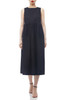 SQUARE NECK MID-CALF DRESS BAN2204-0701