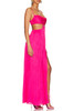 FLOOR LENGTH WITH SLIT ASIDE SLIP DRESS BAN2210-0406