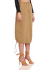 NORMAL WAISTED WITH SLIT BACK MID-CALF SKIRT BAN2211-0297