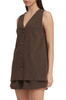 BUTTON DOWN FRONT VEST TOP BAN2211-1006