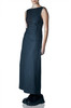 ROUND NECK WITH BACK SLIT ANKLE LENGTH DRESS BAN2303-0430