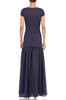 SCOOP NECK FLARED ANKLE LENGTH DRESS BAN2302-1085