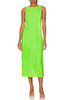 DROPPED WAIST PLEATED MID-CALF DRESS BAN2306-0314