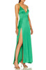 CROSS BACK WITH HIGH SLIT ASIDE SLIP DRESS BAN2306-0008