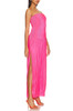 STRAPLESS WITH SLIT ON THE SIDE ANKLE LENGTH DRESS BAN2305-0214