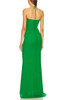 TIE ON THE NECK BELTED FLOOR LENGTH DRESS BAN2307-0420