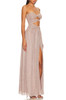 STRAPLESS WITH SLIT ASIDE DRESS BAN2308-0113